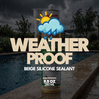 Brown Silicone Sealant, Waterproof & Flexible Sealant and Adhesive - 280ml