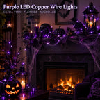 Dazzle Bright Fairy Lights Battery Operated, 20 FT 60 LED Silver Wire Waterproof Battery Operated String Lights, Christmas Decorations for Indoor Outdoor Bedroom Yard Decor, Red