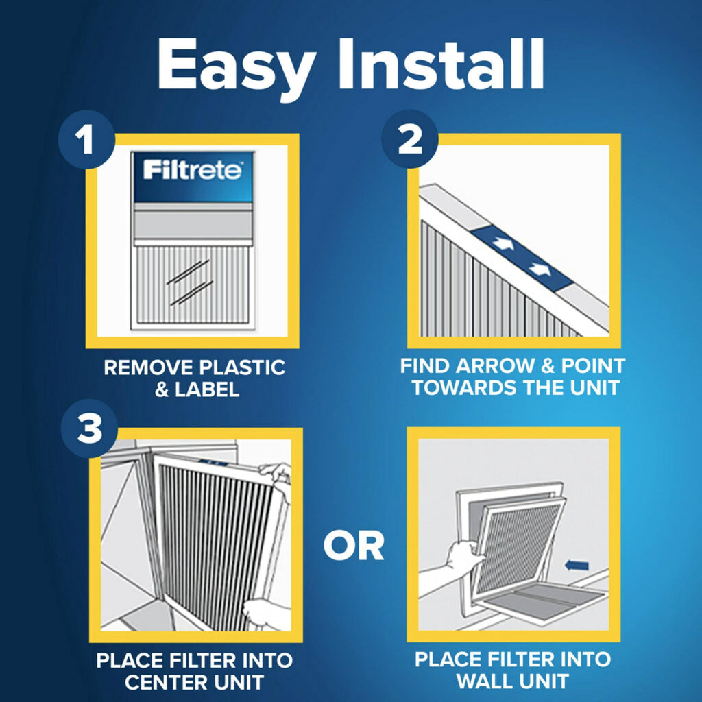 Filtrete 20x25x1 Air Filter, MERV 5, MPR 300, 6 HVAC Filters