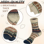 Ladies Socks Wool Thermal Fluffy Gifts For Women 5 Pairs