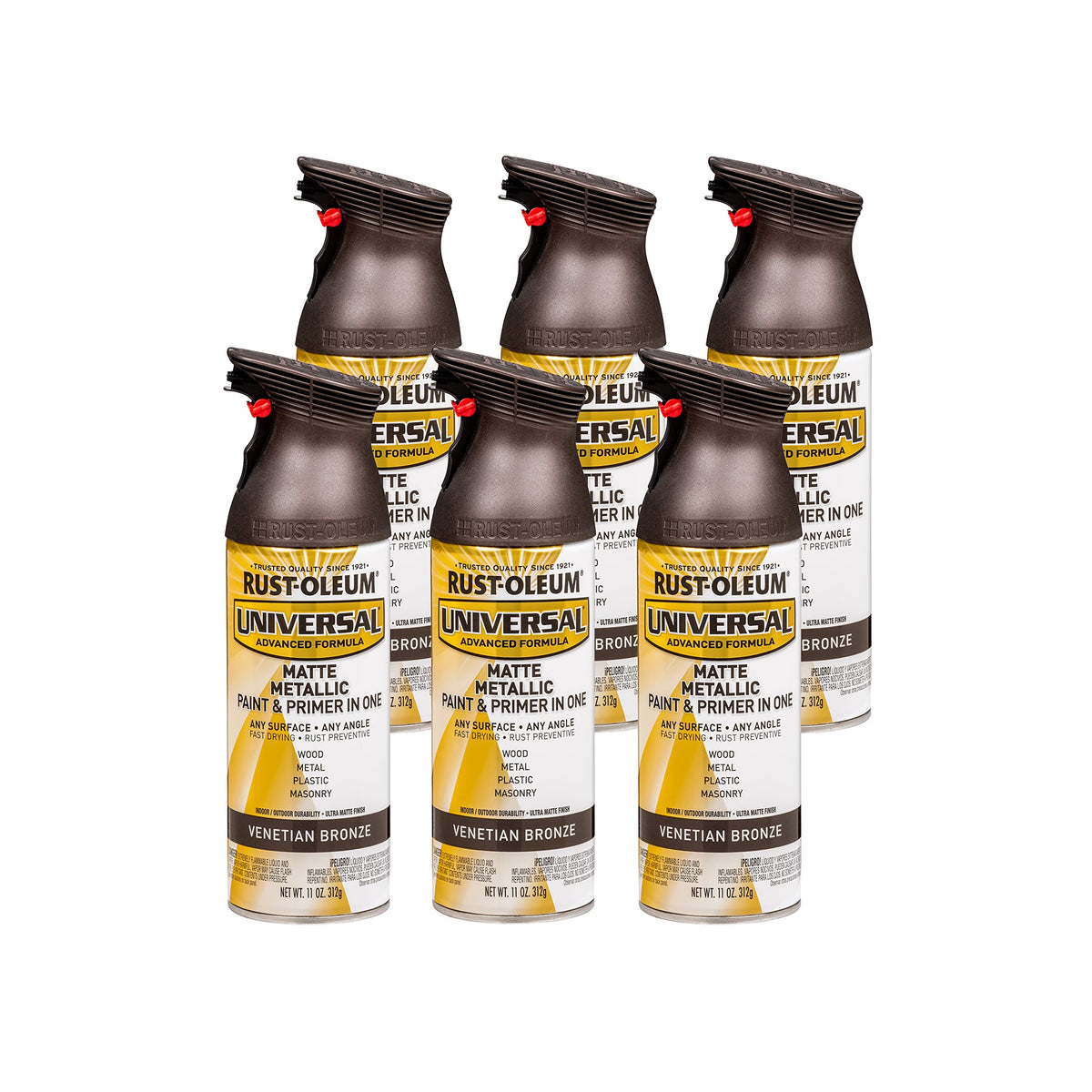 Rust-Oleum Universal All Surface Metallic Spray Paint, Aged Copper