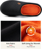 VeraCosy Men's Two-Tone Memory Foam Slippers