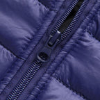 Men Winter Warm Down Jacket Long Sleeve Quilted Coats Casual Puffer Jackets Mens Outdoor Ski Hiking Windproof Stand Collar Full Zip Outwear Solid Color Thermal Coat