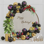 SAOROPEB 3D Butterfly Wall Decor 48 Pcs Gold Butterfly Birthday Decorations