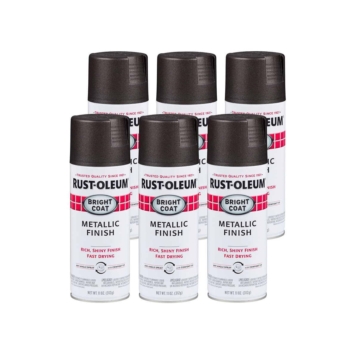 Rust-Oleum Stops Rust Bright Coat Metallic Spray Paint, Aluminum
