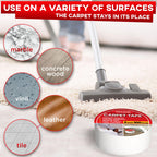 Carpet Tape Double Sided - Rug Tape Grippers for Hardwood Floors and Area Rugs - Carpet Binding Tape Strong Adhesive and Removable, Heavy Duty Stickers Grip Tape, Residue Free (2 Inch / 12 Yards)