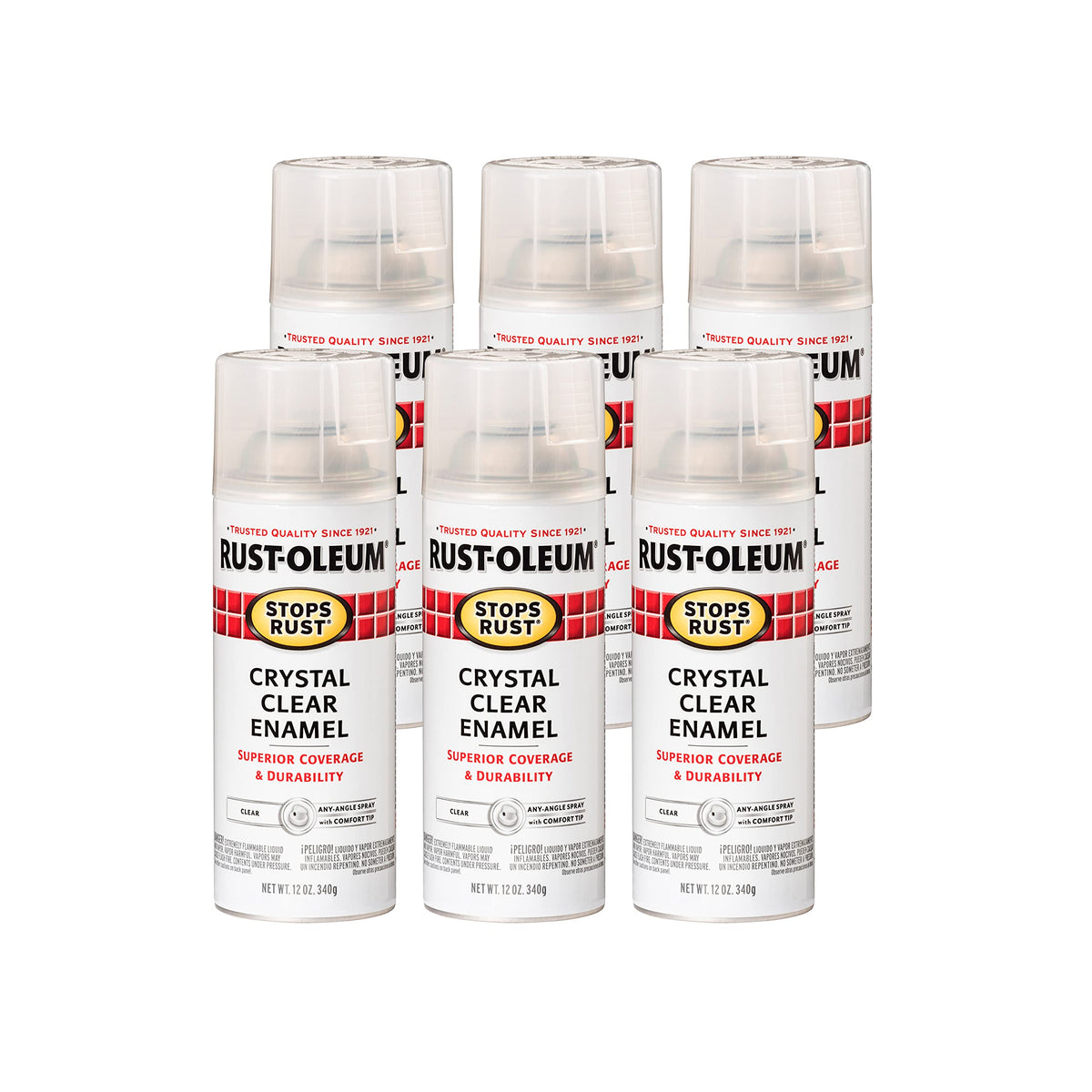 Rust-Oleum 7776830 Stops Rust Spray Paint, 12 oz, Flat Black
