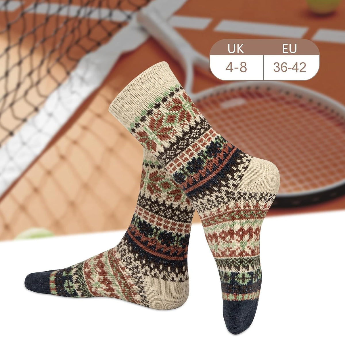 Ladies Socks Wool Thermal Fluffy Gifts For Women 5 Pairs