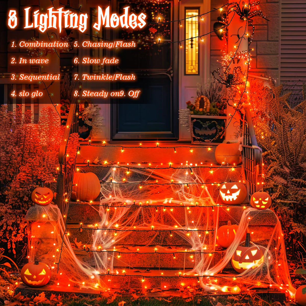 Christmas Lights Outdoor Battery Operated String Lights Total 100LED 33Ft with Timer 8 Modes 16.4Ft*2 Waterproof Outdoor Indoor for Christmas Decor, Warm White, 2-Pack