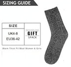 Ladies Socks Wool Thermal Fluffy Gifts For Women 5 Pairs
