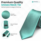Trimming Shop 5cm Slim Skinny Solid Colour Necktie for Mens