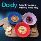 Doidy Cup, Open Cup for Training Baby 6 Months-3 Years, 200ml, Slanted Weaning Cup with Handles for Learning to Drink, BPA Free (Orange)