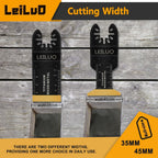 LEILUO 32Pcs Oscillating Tool Blades Wood Metal Multitool Blades Set