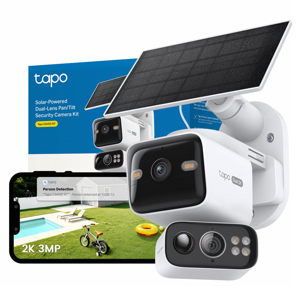 Tapo C615F KIT 2K 3MP Solar Floodlight Outdoor Security Camera Wireless