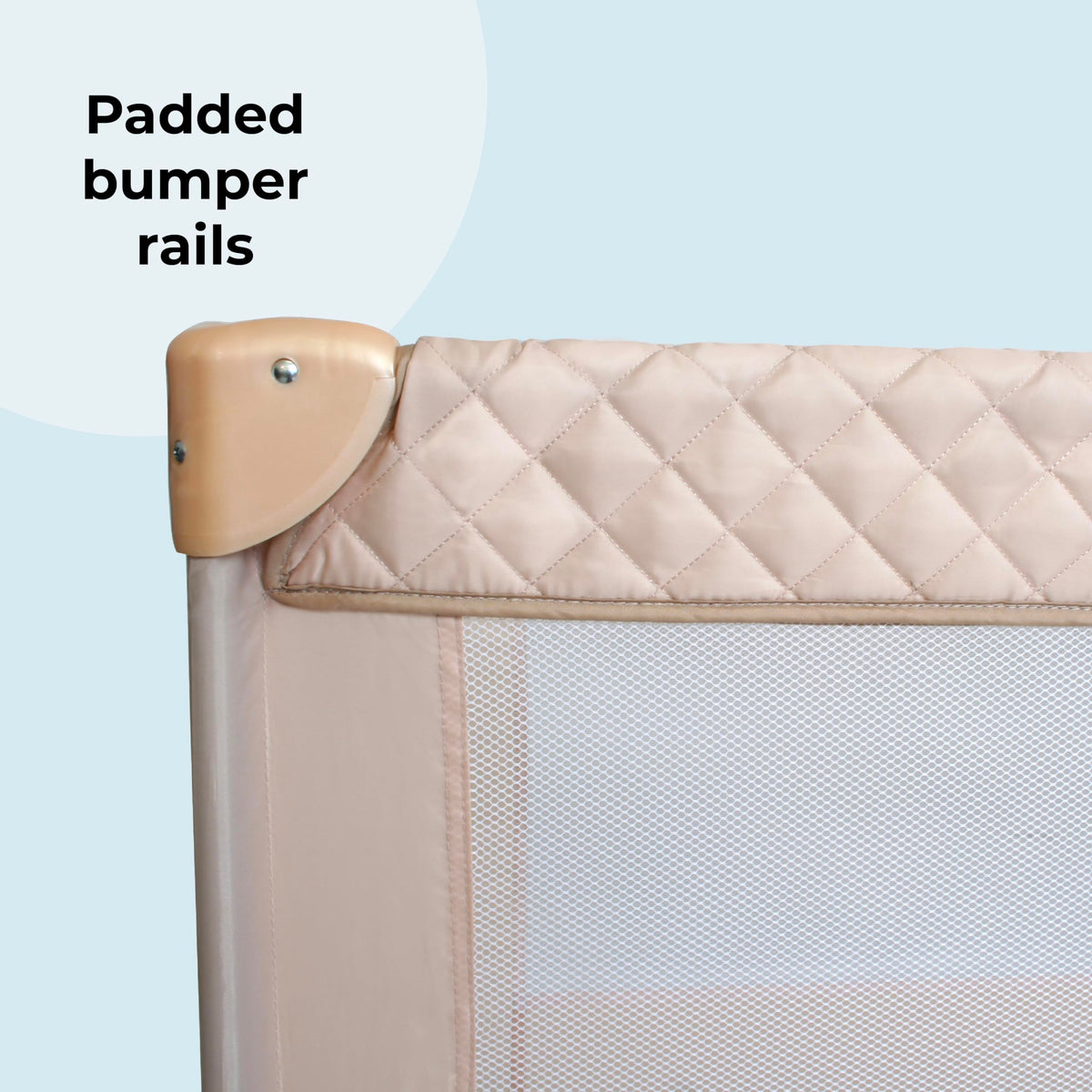 My Babiie MBTC1 Travel Cot from Birth to 15kg - Blush Pink