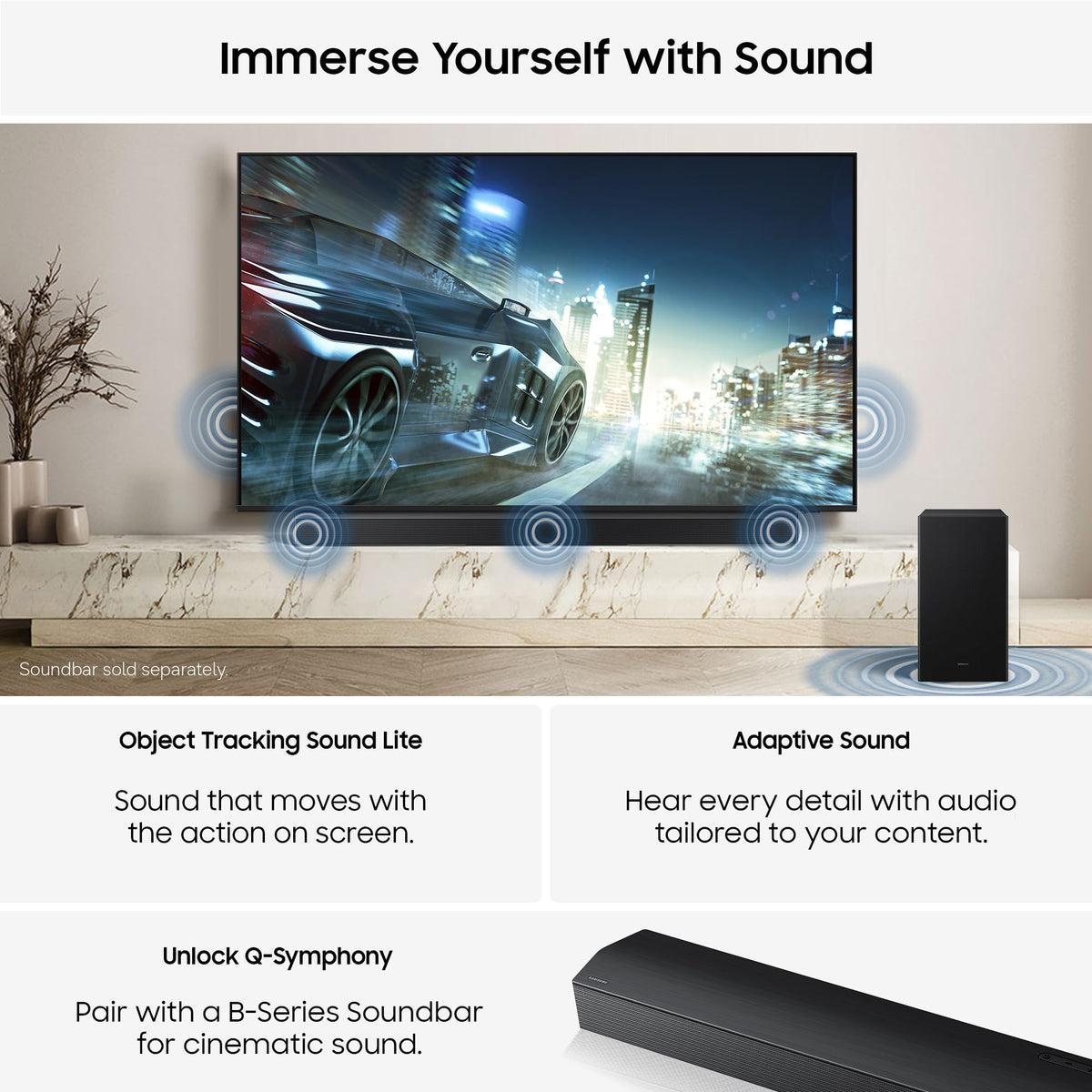 Samsung Smart TV 55-Inch U7020H Crystal UHD 4K TV, HDR10+, Motion Xcelerator, Dynamic Sound Pack, Gaming Hub, Knox Security, Vision AI Companion [2026]