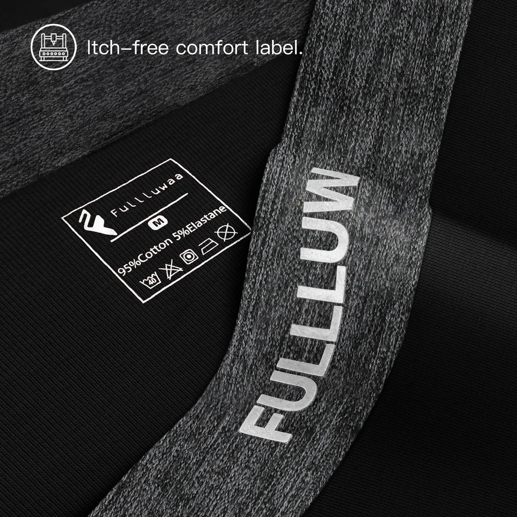 Fullluwaa Mens Boxers Cotton 10 Pack, No Scratch, Breathablee and Soft