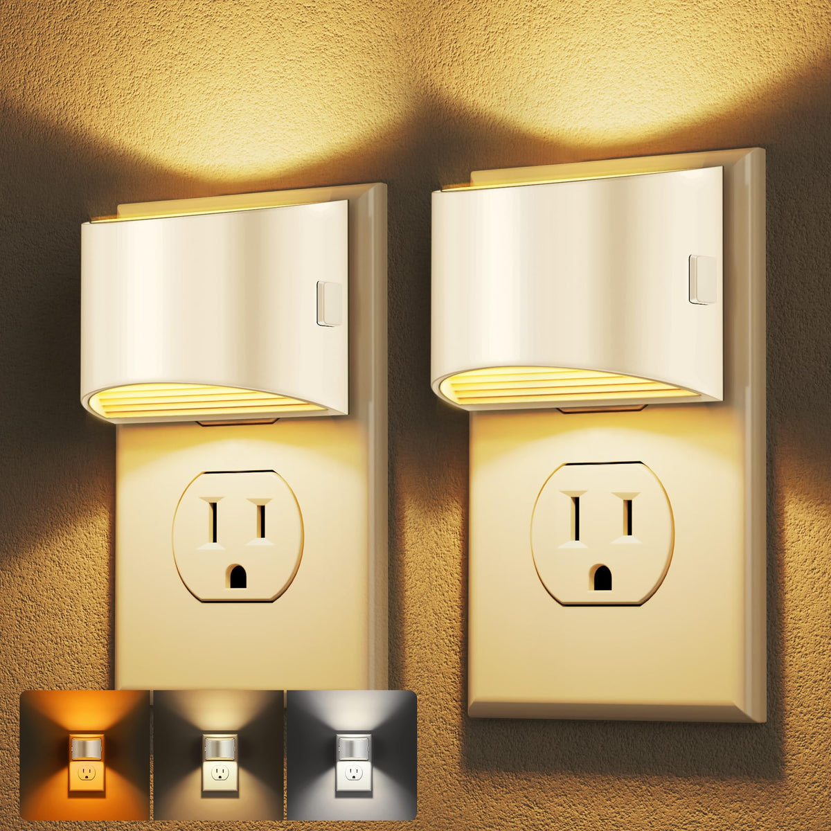 DORESshop Night Light, Night Lights Plug into Wall, Adjustable, 3000K