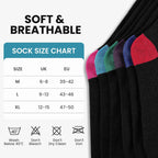 Cirorld 6/10 Pairs Mens Black Socks, Breathable Causal Cotton Socks Men