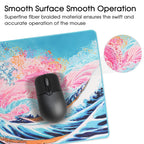 Gaming Mouse Mat/Large Mouse Pad 900 x 400 x 3mm / XXL mouse pad/large size | improved precision and speed | rubber base for stable grip on smooth surfaces | non-slip (90x40 Black)