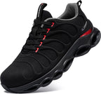 LARNMERN Steel Toe Cap Trainers Men Women Safety Trainers Safety Work Shoe