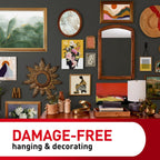 Command 20 lb X-Large Picture Hanging Strips, 16 Pairs White Command Strips Heavy Duty Picture Hanger