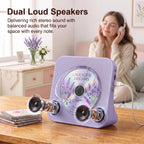 Portable CD Player with Bluetooth, Gueray Desktop CD Players for Home, Bulit-in Double HiFi Speakers, AUX&Headphone Jack, FM Radio Boombox with Remote Control, USB Port,LCD Display (Blue)
