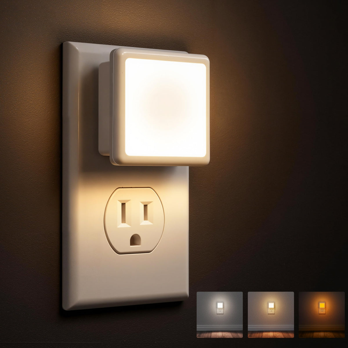 L LOHAS LED Night Lights Plug into Wall 2-Pack, 0.3W Plug in Night Light