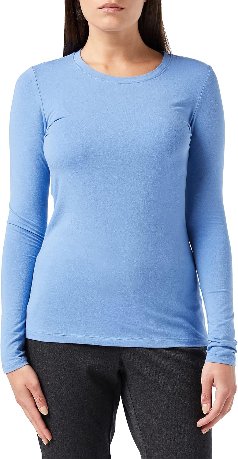 Amazon Essentials Women's Regular-Fit Long-Sleeve Crewneck T-Shirt