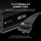 CORSAIR RM850e (2025) Fully Modular Low-Noise ATX Power Supply – Black