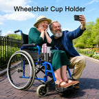 Wheelchair Cup Holder: Universal Cup Holder with Phone Holder for Pram Bike