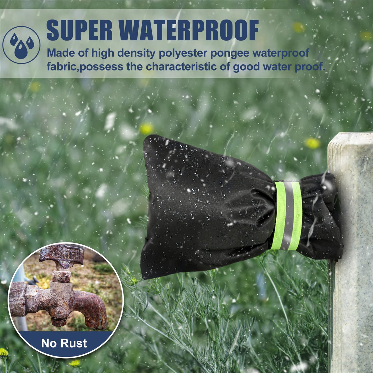 2 Pack Outdoor Faucet Covers for Winter Freeze Protection