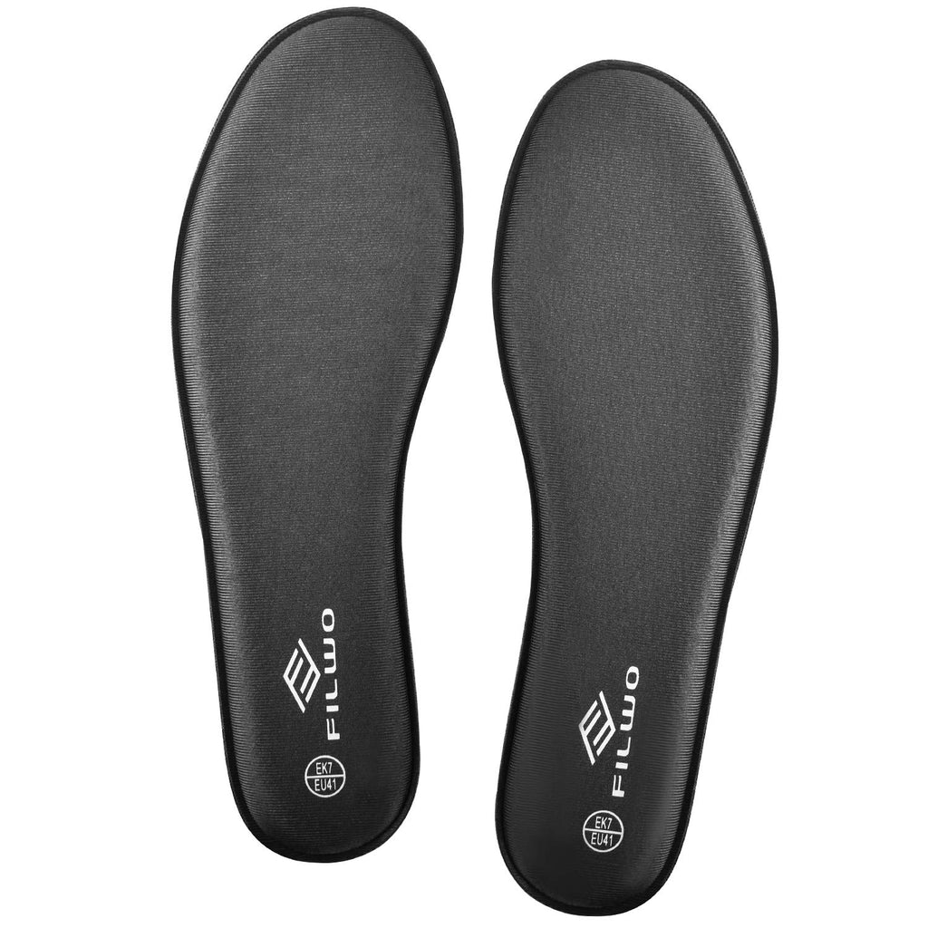 Women’s Memory Foam Insoles Replacement, Running Insoles Inserts for Sports Shoes Trainers Sneakers Work Boots Walking Shoes, Cushioning Comfort Insoles for Women 1 Pair, Size 5 UK W, Black