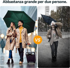 TechRise Umbrella, Compact Strong Windproof Automatic Umbrellas, Folding Lightweight, Portable Travel Golf Umbrella for Rain