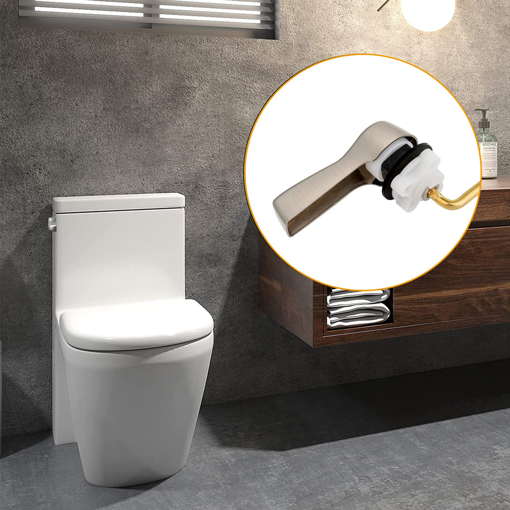 Hibbent Universal Metal Front Mount Toilet Handle Replacement Kit