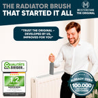 THE ORIGINAL Radiator Cleaner Brush 115cmI Long Radiator Brush for Cleaning