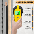 FOLAI Upgraded TH550 Stud Finder Wall Scanner - 5 in 1 Stud Detector Detector Beam Finders Wall Detector Sensor Center Finding with LCD Display for Wood AC Wire Metal Studs Cable Joist Detection