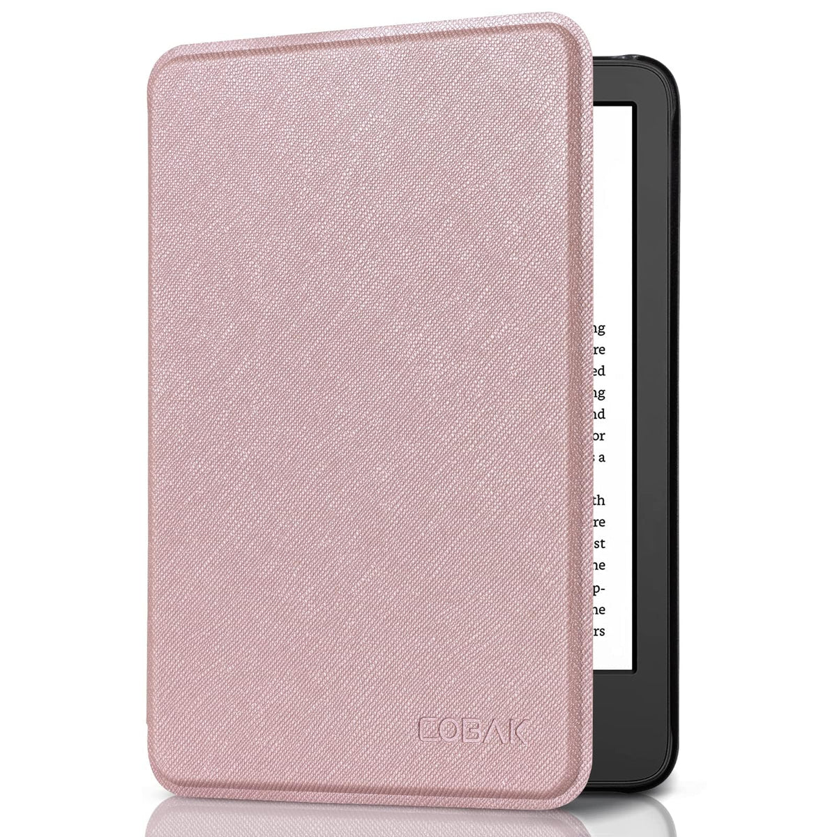 CoBak Case for 6" Kindle 11th Generation 2024 and 2022, Premium PU Leather Smart Cover with Auto Sleep/Wake for Kindle, Black