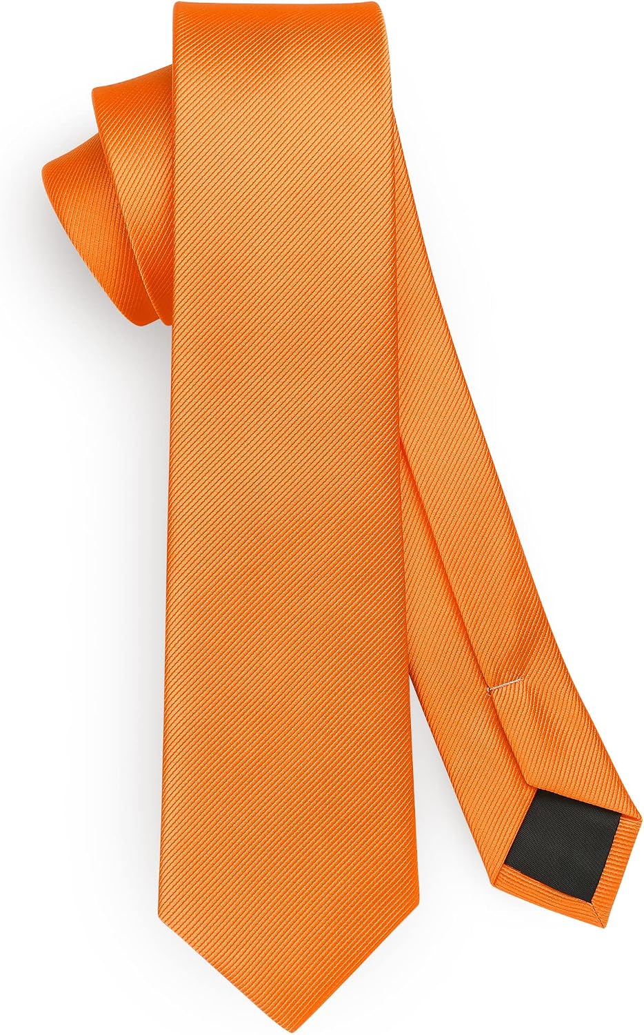 HISDERN Skinny Tie Solid Color 6cm Slim Ties for Men Wedding Classic Formal Business Necktie