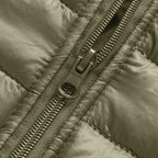 Men Winter Warm Down Jacket Long Sleeve Quilted Coats Casual Puffer Jackets Mens Outdoor Ski Hiking Windproof Stand Collar Full Zip Outwear Solid Color Thermal Coat