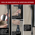 AceMining Door Security Bar, Patio Door Lock, 20-50 in