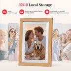 Frameo WiFi Digital Photo Frame 10.1 Inch - 1280x800 HD IPS Touch Screen Picture Frame Electronic, 32GB Memory, Auto Rotate, Wall Mountable, Digital PictureFrame for Sharing Photos and Videos