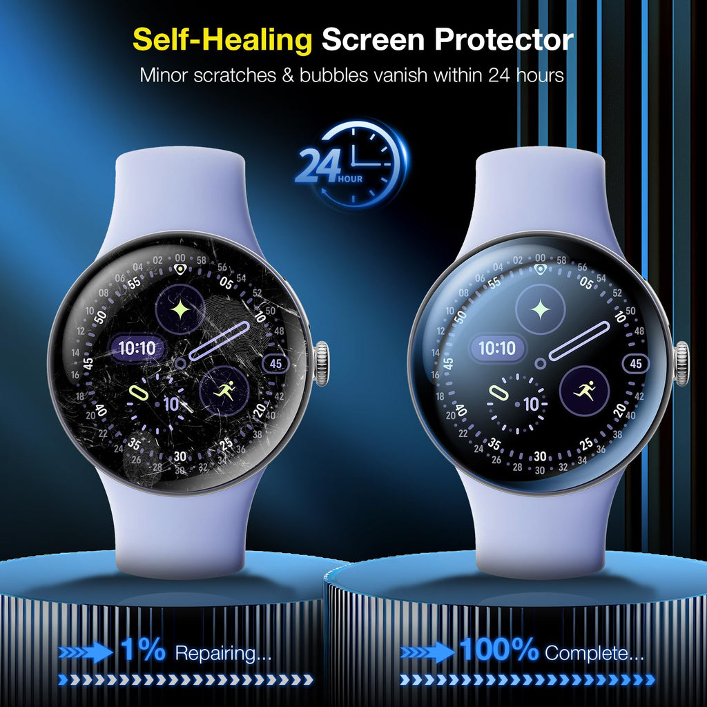 LK 6 Pack Screen Protector for Apple Watch Series 9 8 7 41mm/Series SE 6 5 4 40mm, Screen Protector Compatible for Apple Watch 40/41mm, High Definition, Bubble Free, Clear Flexible TPU Film