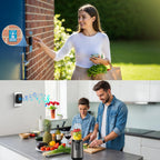 TECKNET Wireless Doorbell, Wall Plug-in Door Bells Wireless Cordless