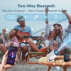 AKIYO O2 Projector Built-in Apps, 1080P Support Auto Keystone WiFi6, 18000L