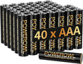 POWEROWL AAA Batteries 40 Pack - Alkaline 1.5v - High-Capacity Long Lasting Triple A Battery, Non-rechargeable
