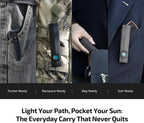 OLIGHT ArkPro EDC Flat Flashlight Rechargeable, Pocket Light, Black CW