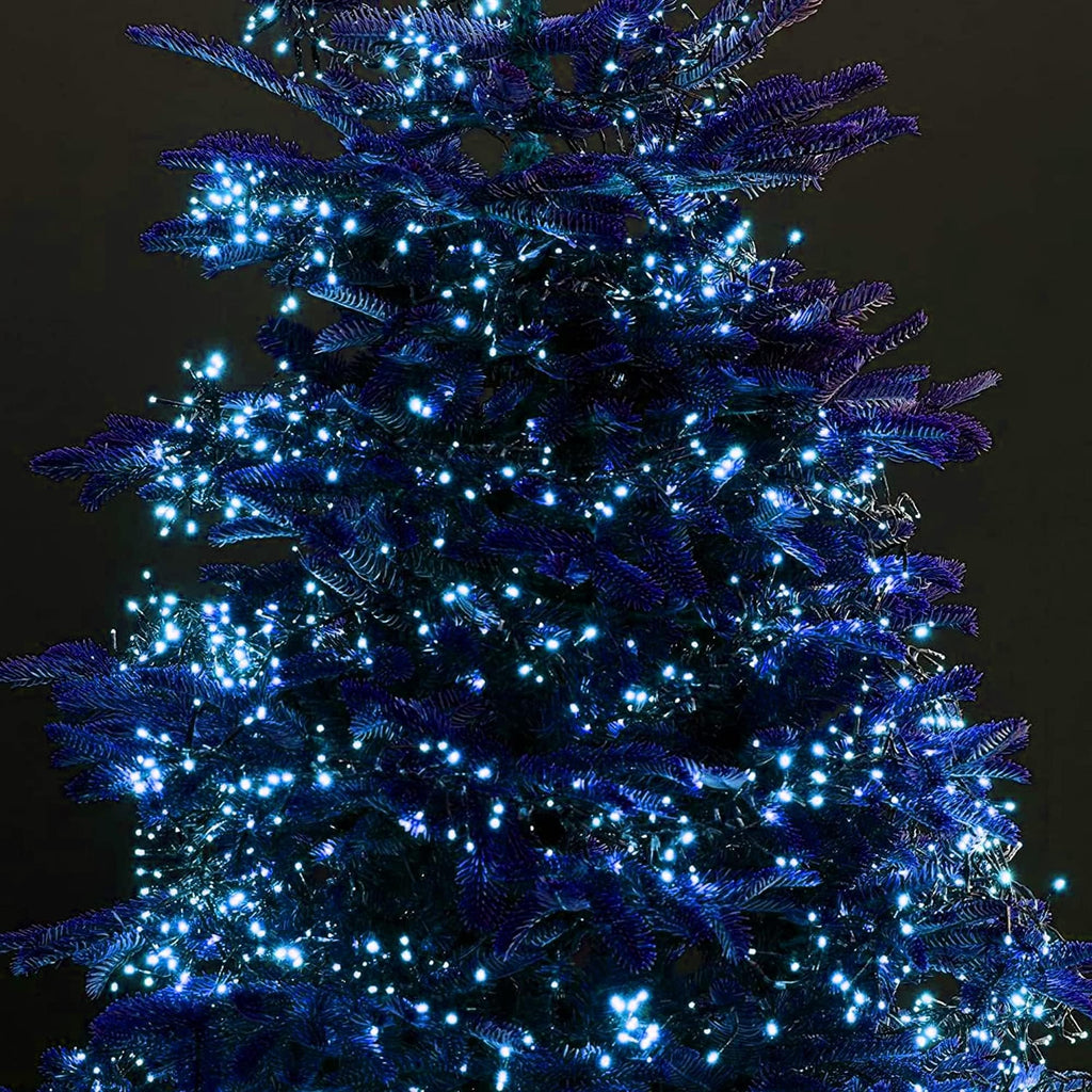 Dazzle Bright 300 LED Christmas String Lights, 100 FT Connectable Waterproof String Lights Green Wire with 8 Modes, Christmas Decorations for Indoor Outdoor Xmas Party Yard Garden (Warm White)