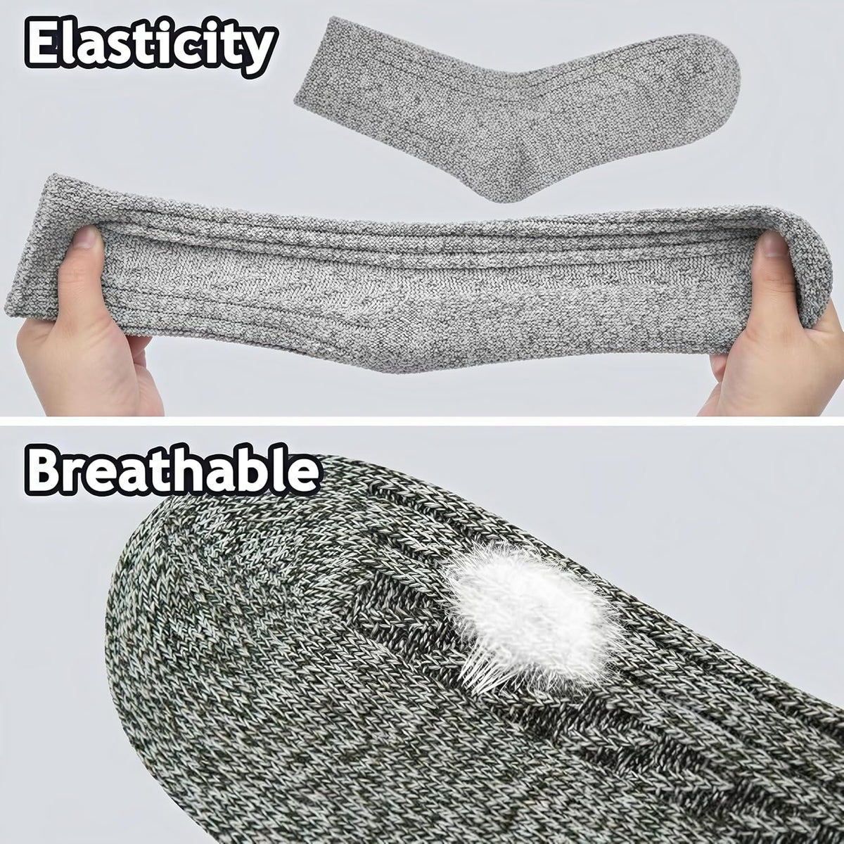 Ladies Socks Wool Thermal Fluffy Gifts For Women 5 Pairs