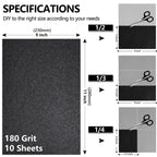 Sandpaper 600 Grit, Wet Dry Sand Paper 9 x 11 Inch